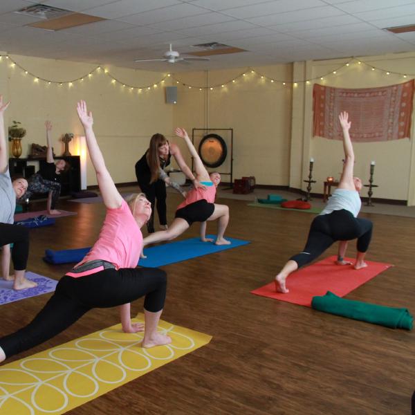 woman in warrior pose