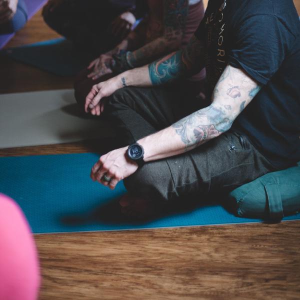 students doing reaching poses