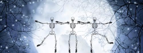 skeletons dancing