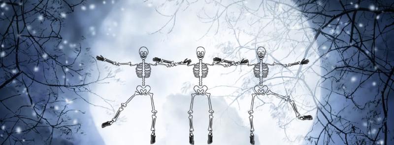 skeletons dancing